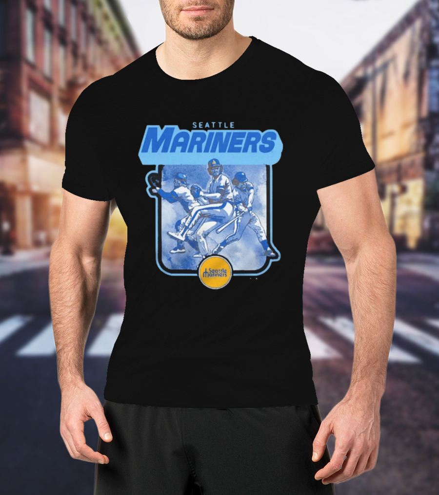 Seattle Mariners Retro Baseball Players T-Shirt