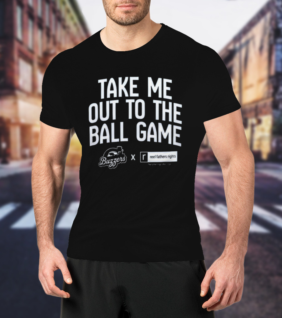 Take Me Out To The Ball Game Buzzers X Reel Fathers Rights Collaboration T-Shirt
