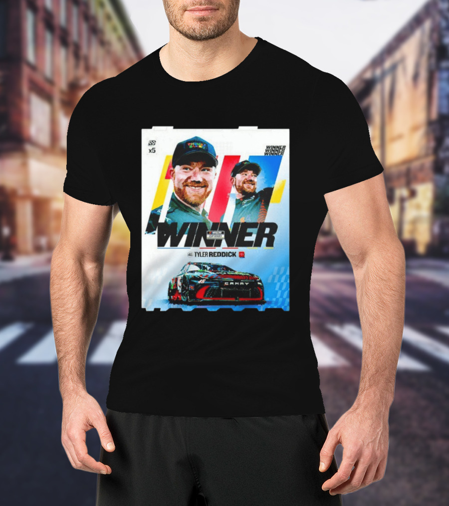 Winner Tyler Reddick NASCAR Kansas Speedway Victory Car Chevrolet Camaro T-Shirt