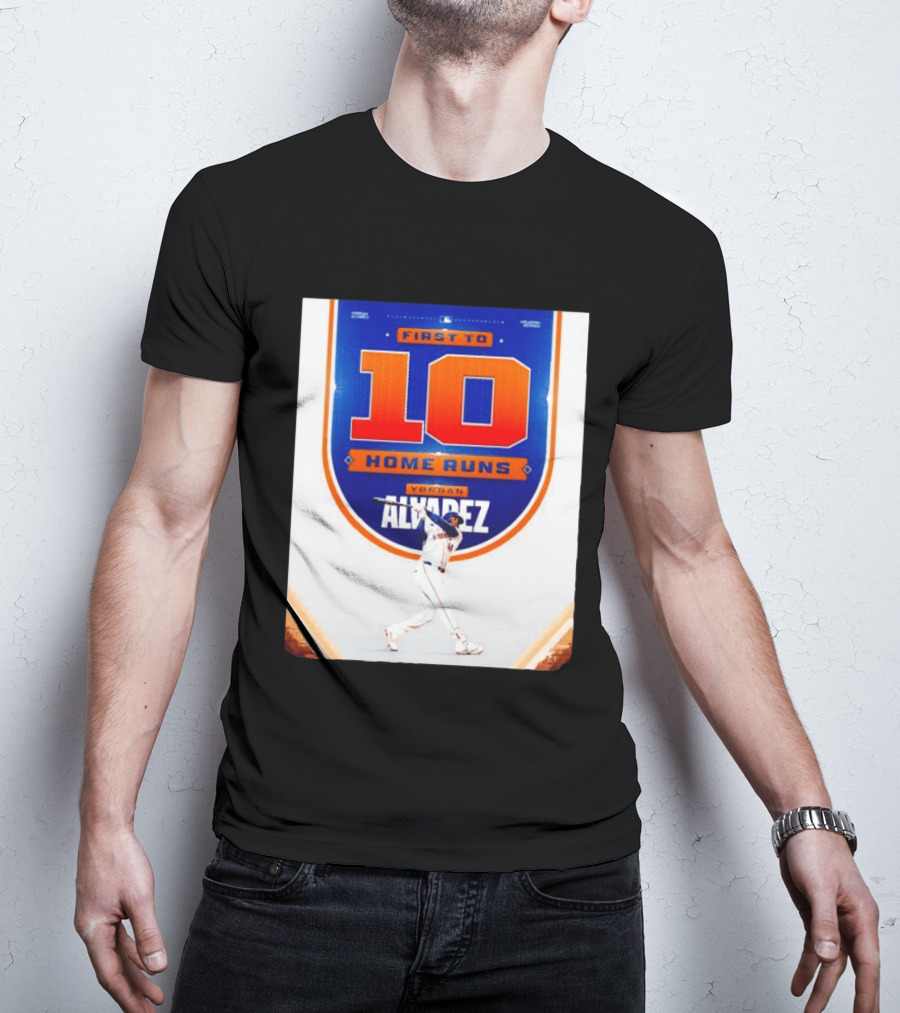 Yordan Alvarez First To 10 Home Runs Houston Astros MLB T-Shirt