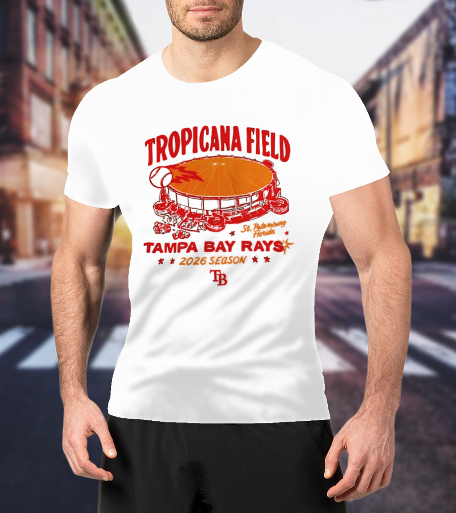 Tropicana Field Tampa Bay Rays Home Run 2026 Season T-Shirt