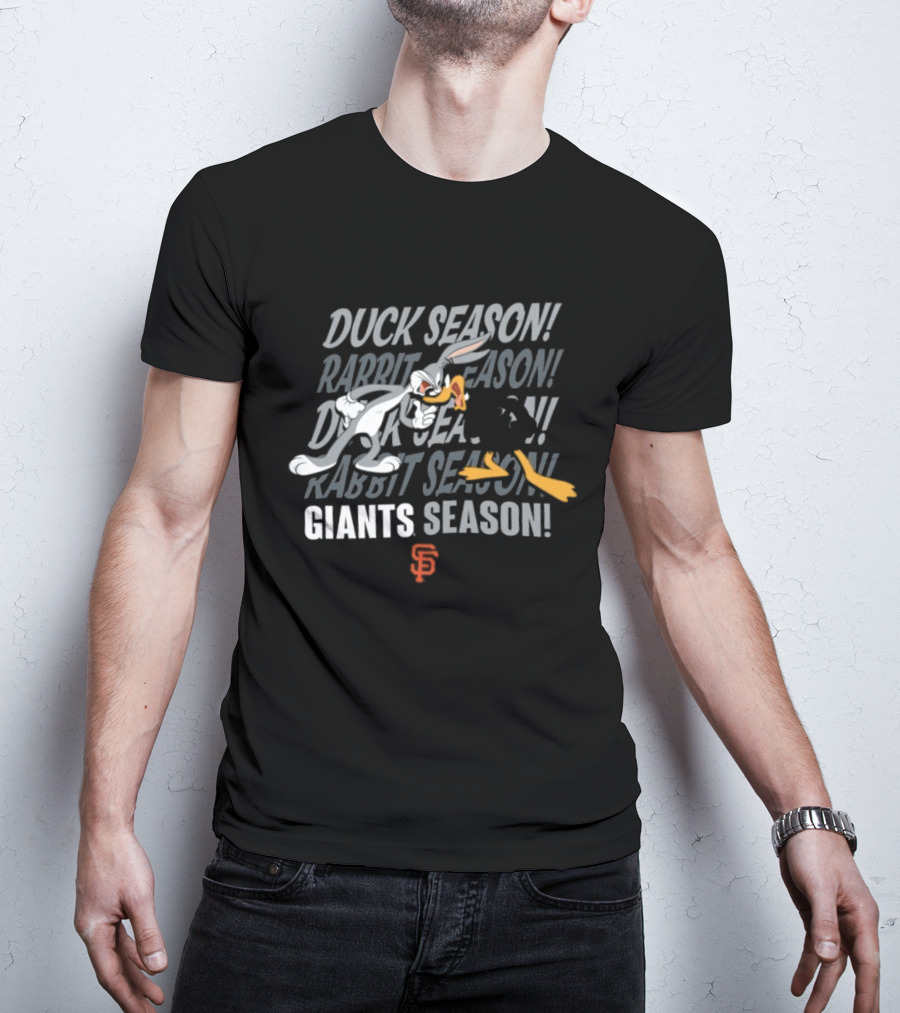 San Francisco Giants Looney Tunes Duck Rabbit Giants Season Bugs Daffy T-Shirt