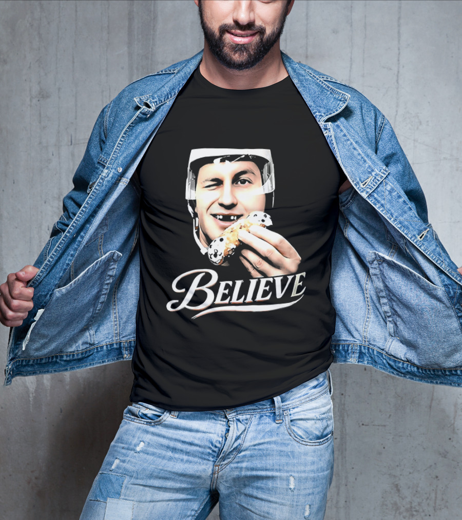 Believe Jack Hughes Big Head Philadelphia Flyers NHL T-Shirt