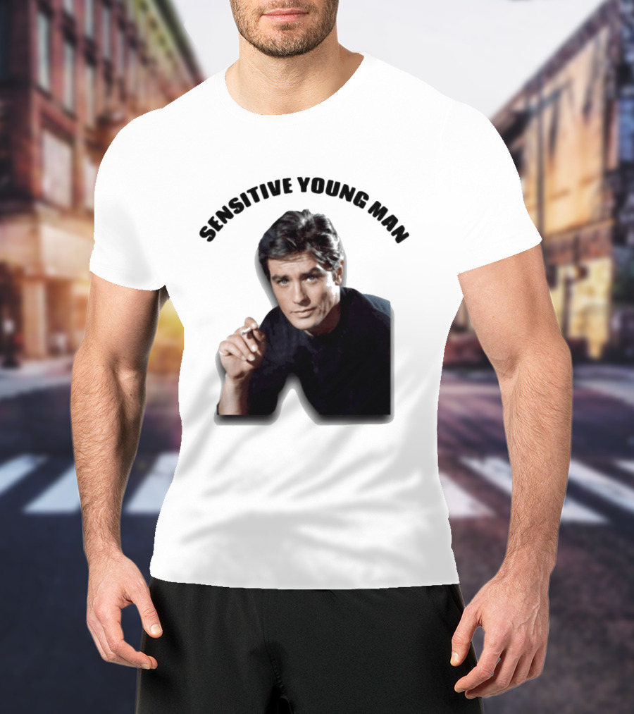 Sensitive Young Man Iconic Actor Cigarette T-Shirt