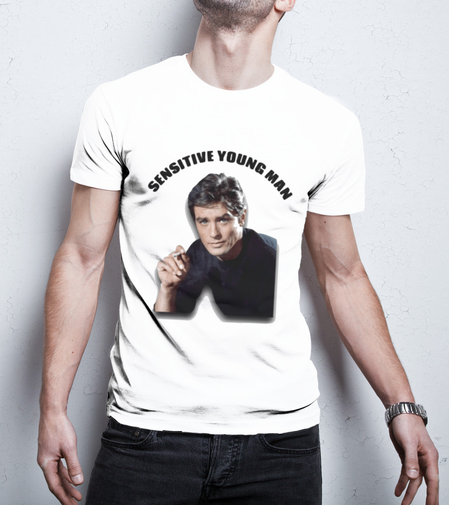 Sensitive Young Man Iconic Actor Cigarette T-Shirt