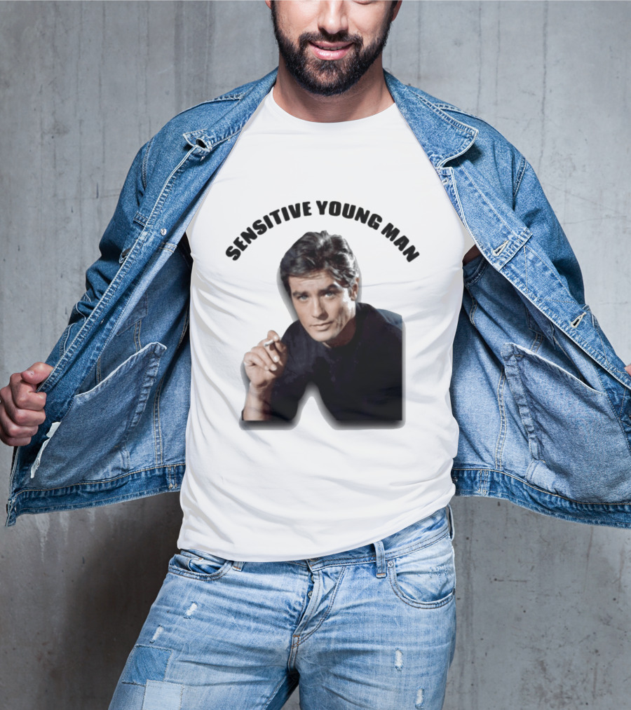 Sensitive Young Man Iconic Actor Cigarette T-Shirt
