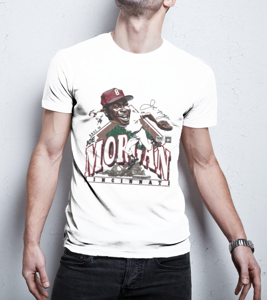 Joe Morgan Cincinnati Bruce Stark Collection 1981 T-Shirt