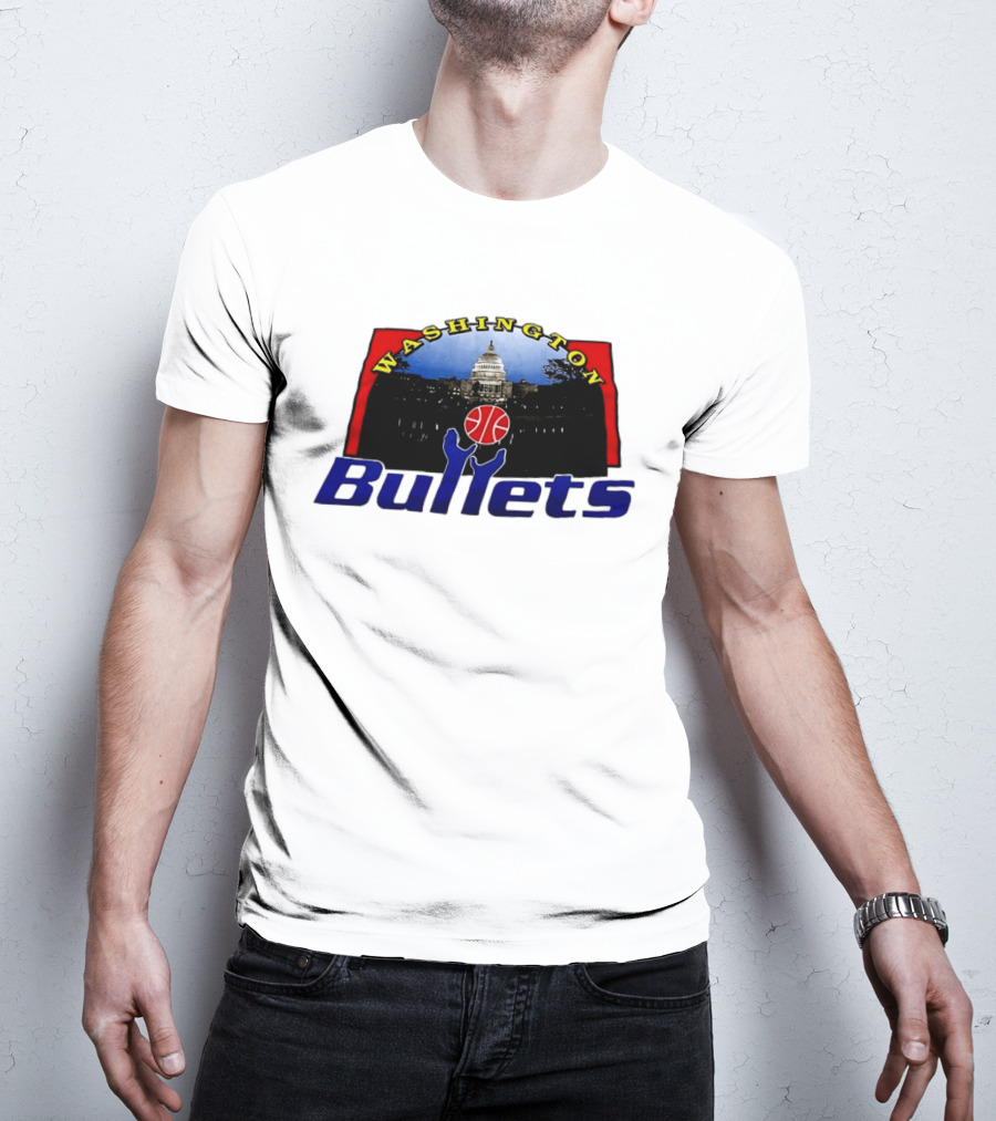 Washington Bullets Capitol Basketball T-Shirt