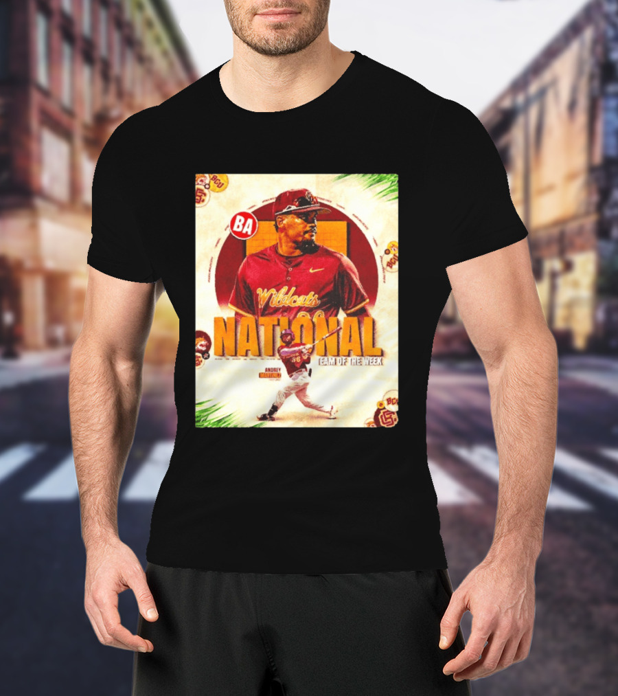 Andrey Martinez Wildcats National Team Of The Week Bethune Cookman T-Shirt