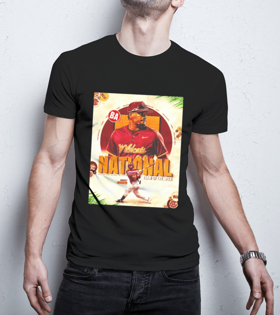 Andrey Martinez Wildcats National Team Of The Week Bethune Cookman T-Shirt