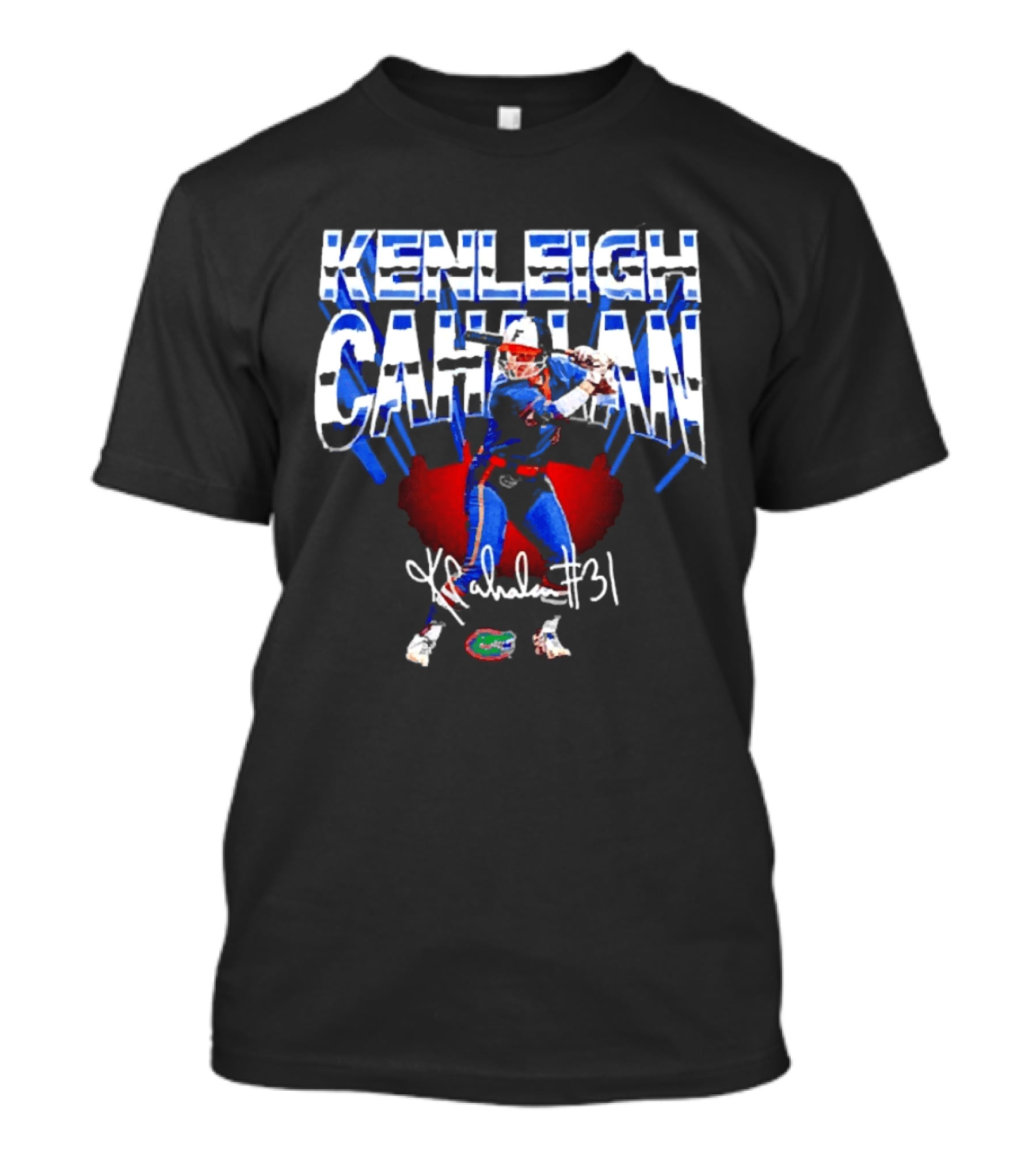 Kenleigh Cahalan Florida Gators Softball 31 Signature Player T-Shirt