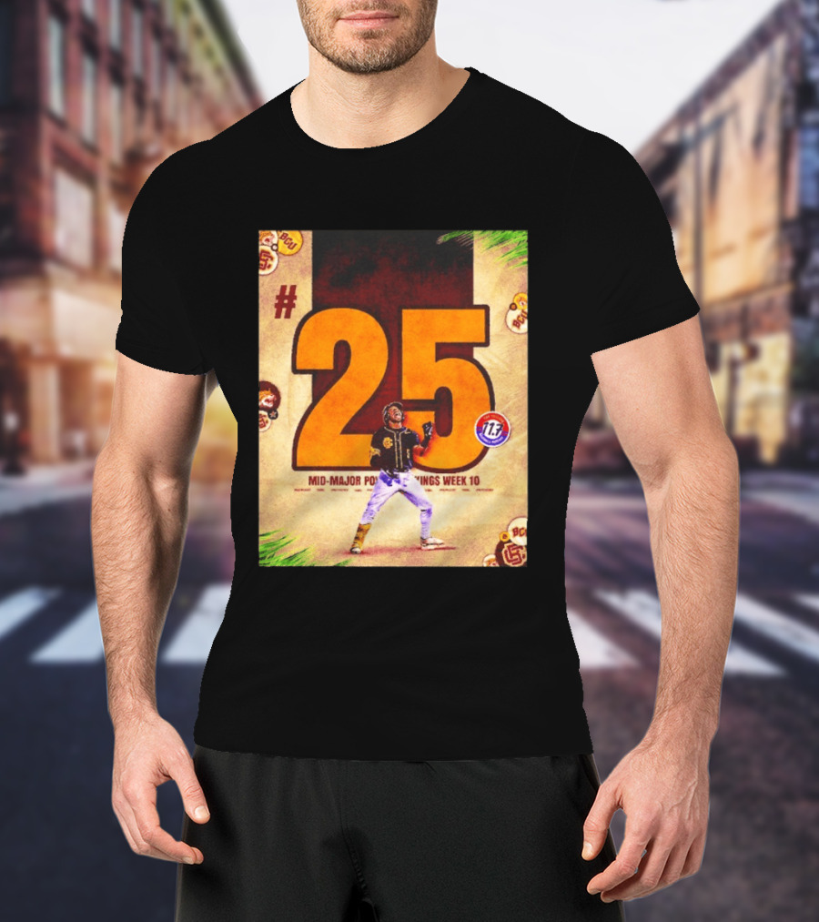 #25 Mid Major Power Rankings Week 10 Bethune Cookman Wildcats T-Shirt