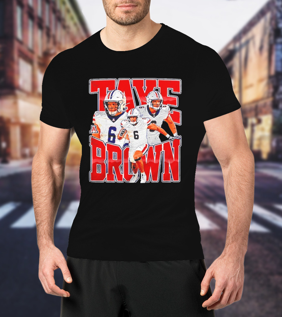 Taye Brown Arizona Wildcats Football Player Number 6 Collage T-Shirt