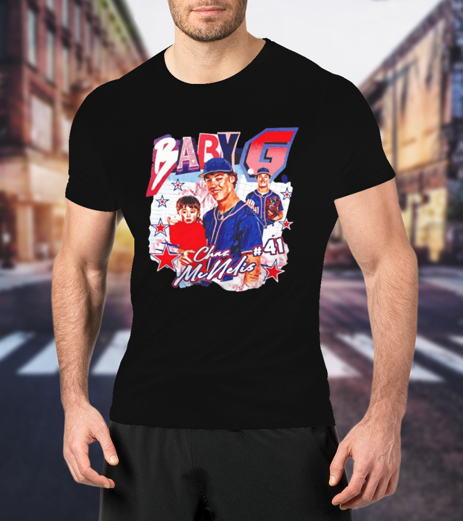 Chaz McNelis 41 Baby G Arizona Wildcats Baseball Stars T-Shirt