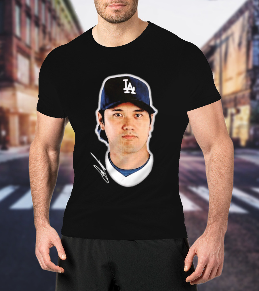 Los Angeles Dodgers Shohei Ohtani Headliner Authentic Baseball Fan Gear T-Shirt