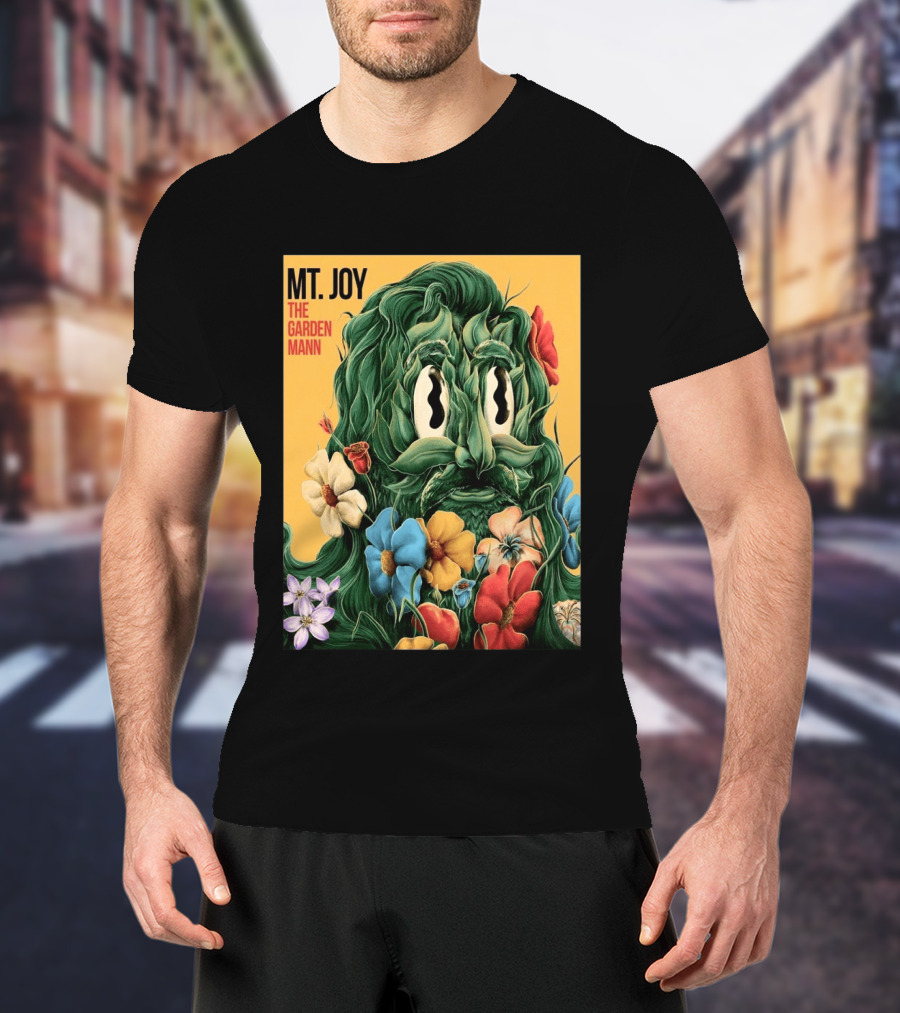 MT Joy The Garden Mann Album Floral Face T-Shirt