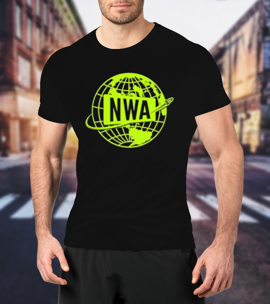 NWA National Wrestling Alliance Space Globe Comet Variant T-Shirt