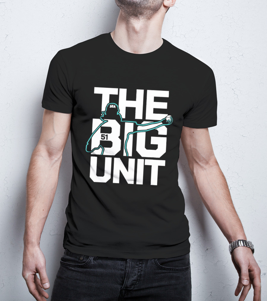 The Big Unit Randy Johnson Seattle Mariners Baseball Pitcher T-Shirt