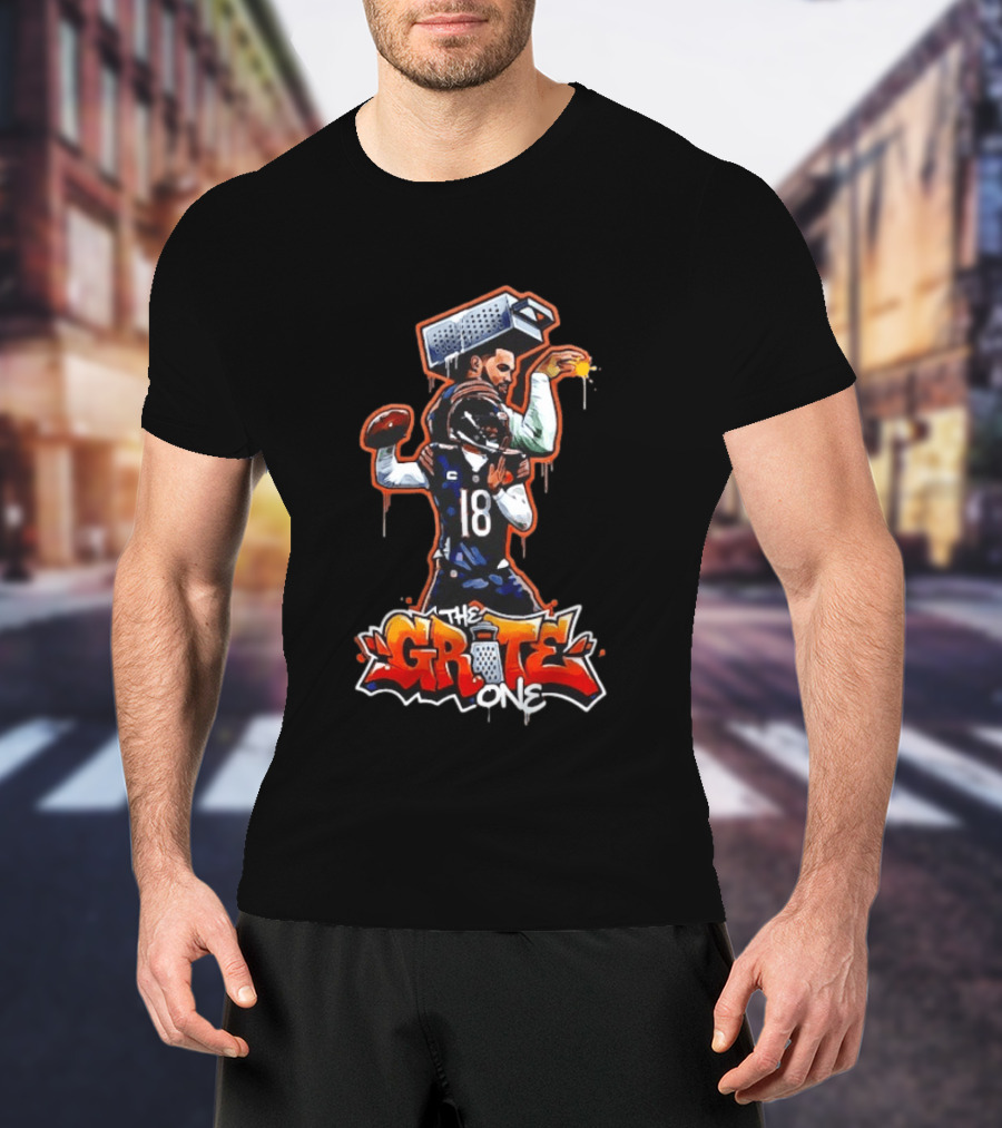 The Grate One Iceman Caleb Williams Chicago Bears Football T-Shirt