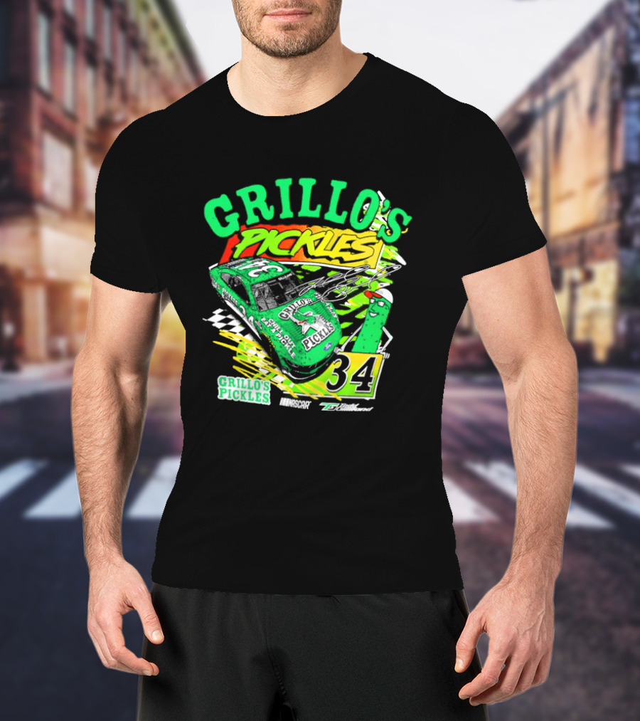Grillo's Pickles Race Car Todd Gilliland Front Row Motorsports #34 T-Shirt