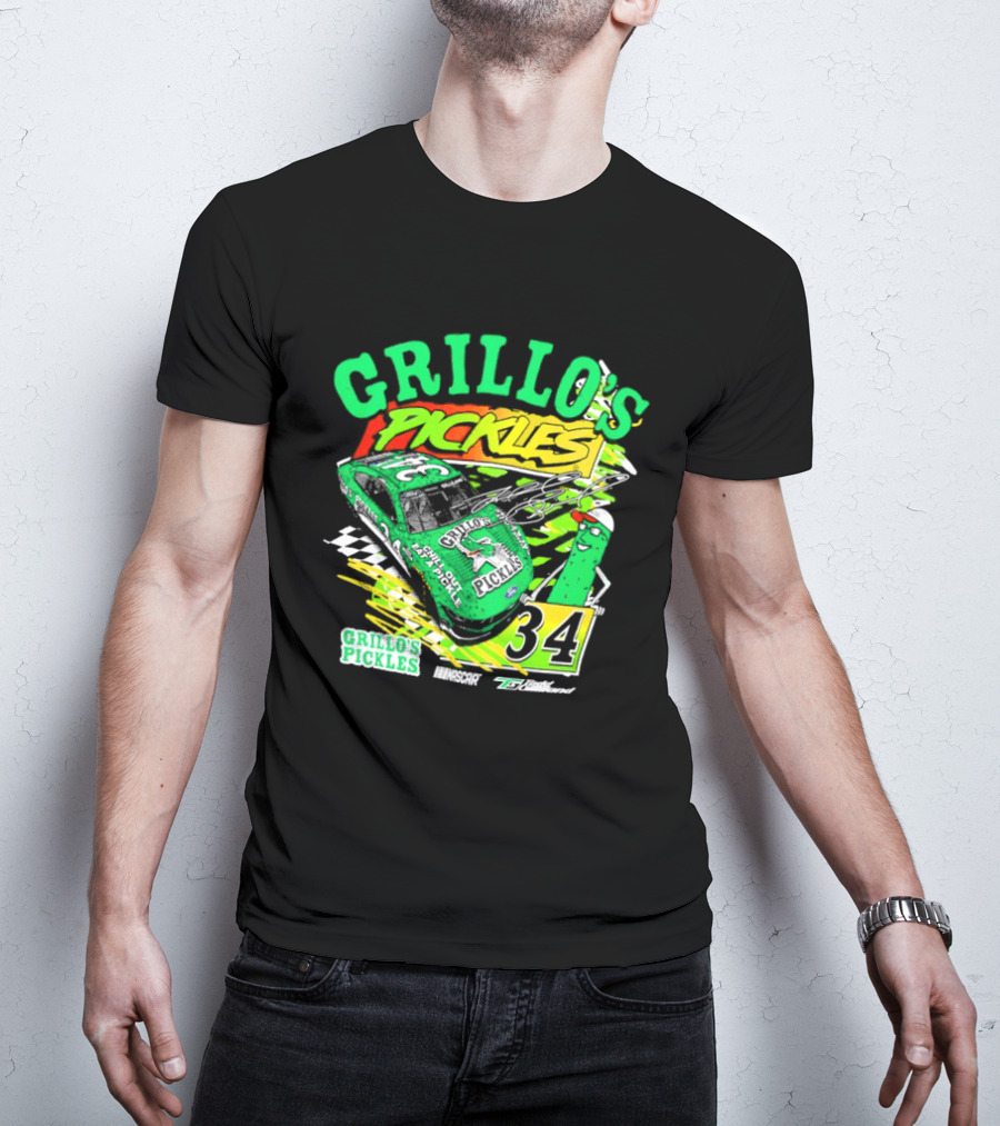Grillo's Pickles Race Car Todd Gilliland Front Row Motorsports #34 T-Shirt