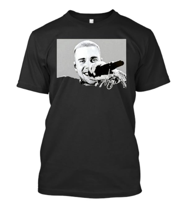 Justin Bieber Coachella Concert Signature Microphone Performance T-Shirt