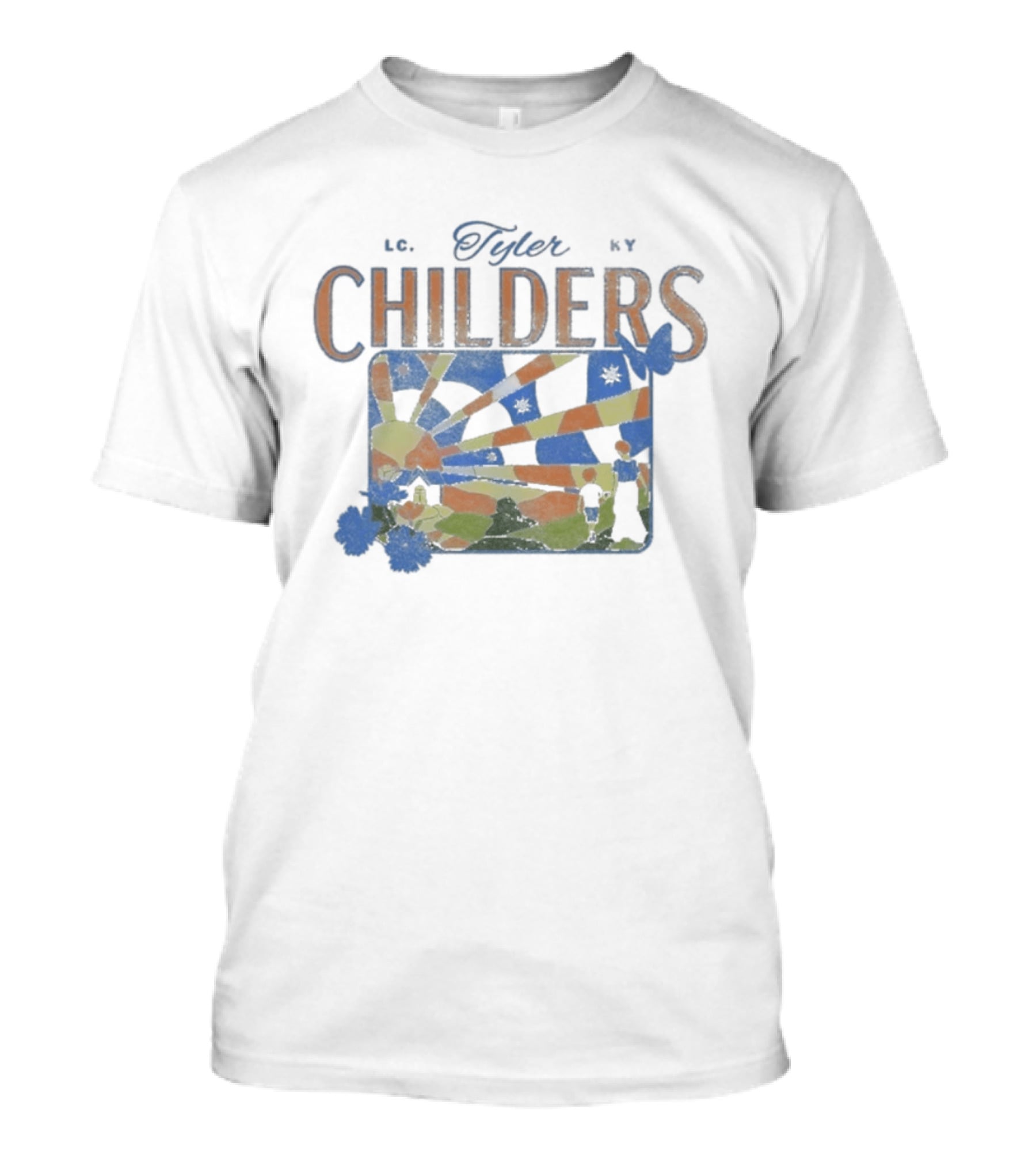 Tyler Childers Sunlit Stained Glass Old Country Church T-Shirt