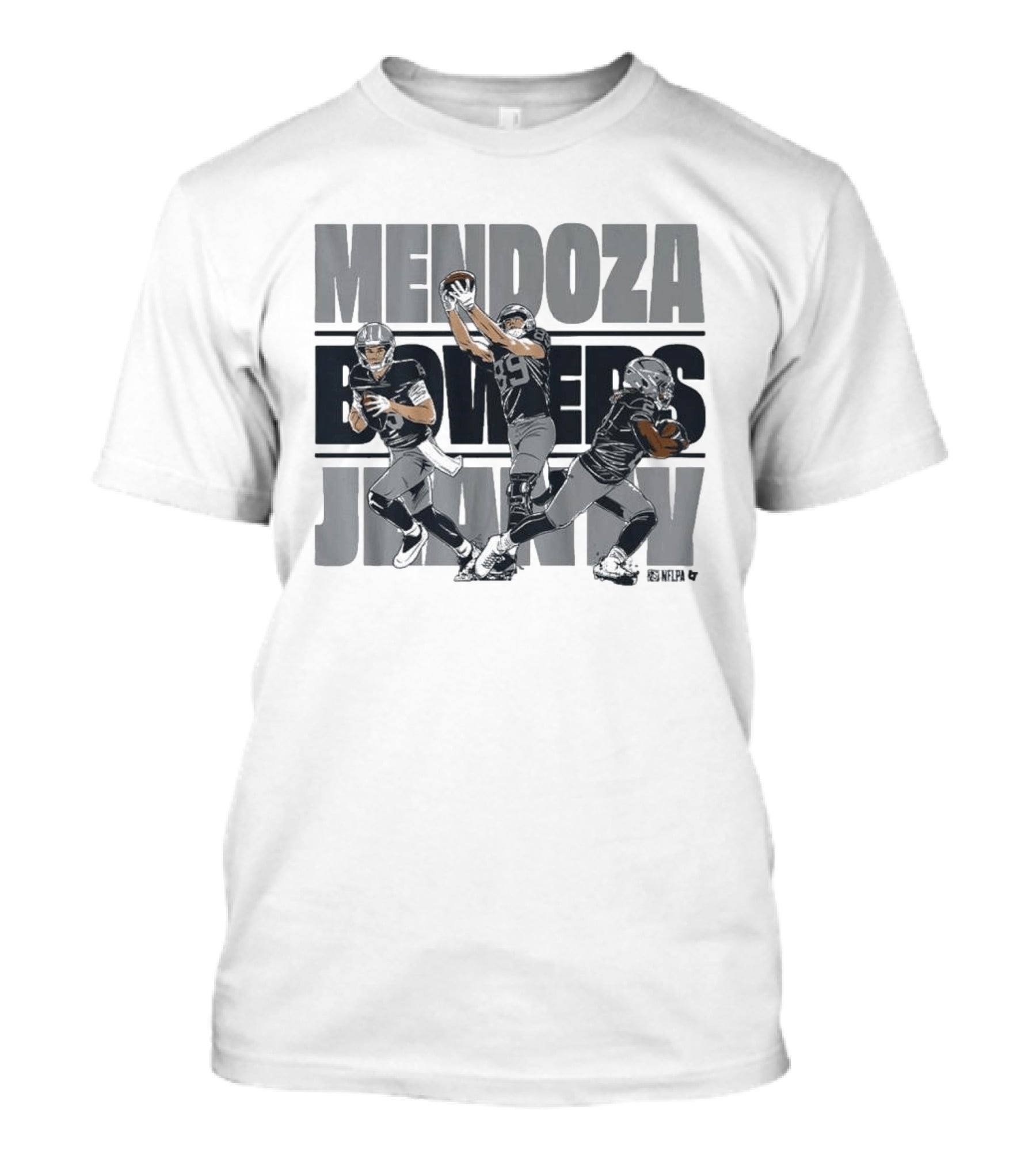 Mendoza Bowers Jeanty Football Trio Vegas Sports T-Shirt