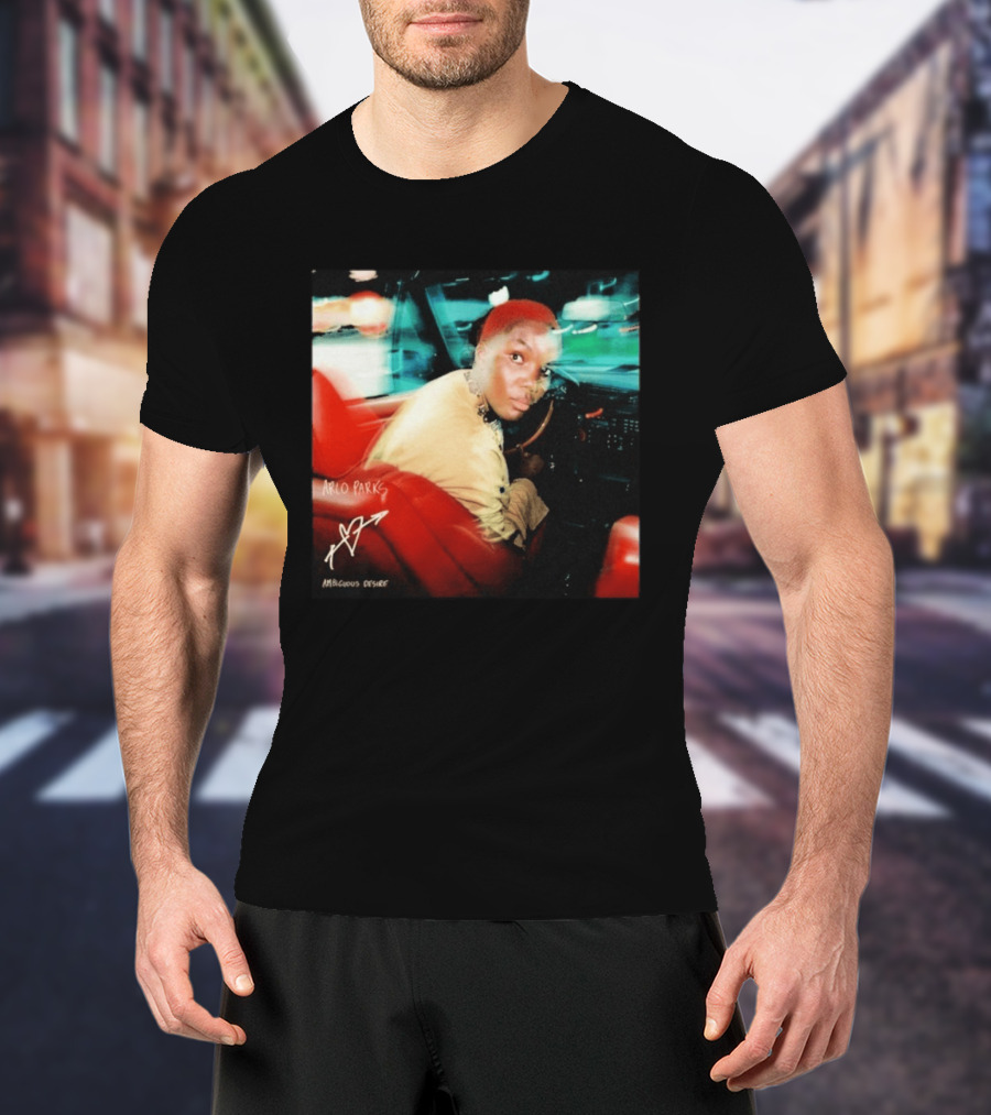 Arlo Parks Ambiguous Desire Heart Signature Vibrant Driving Scene T-Shirt