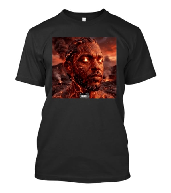 Kendrick Lamar Fireman Album 2026 Lava Eruption Cover T-Shirt