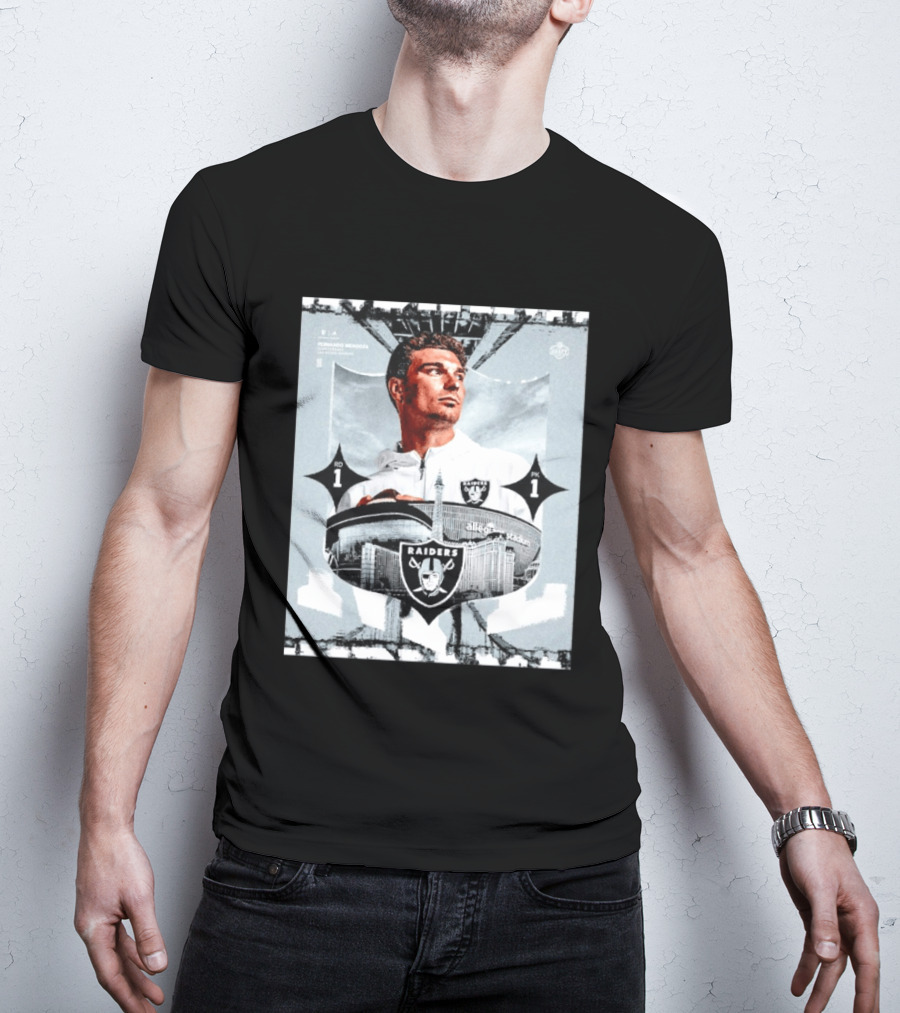 Fernando Mendoza Raiders Allegiant Stadium RD 1 PK 1 T-Shirt