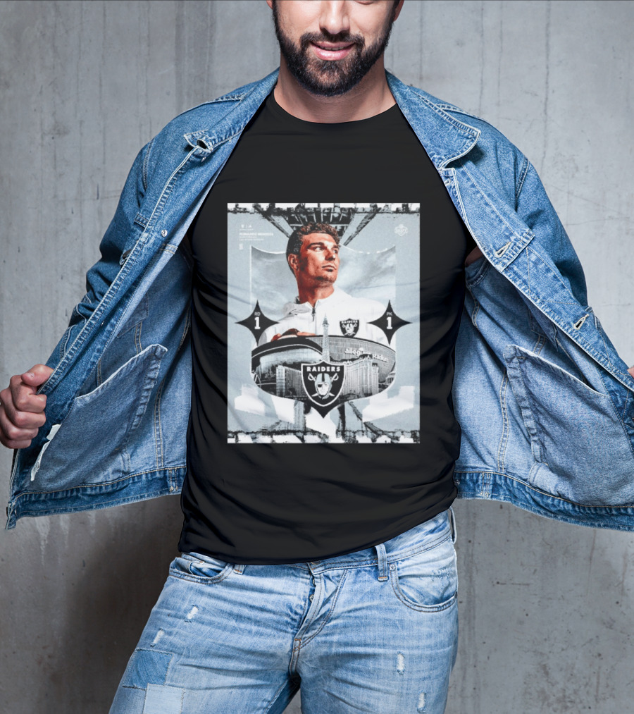 Fernando Mendoza Raiders Allegiant Stadium RD 1 PK 1 T-Shirt