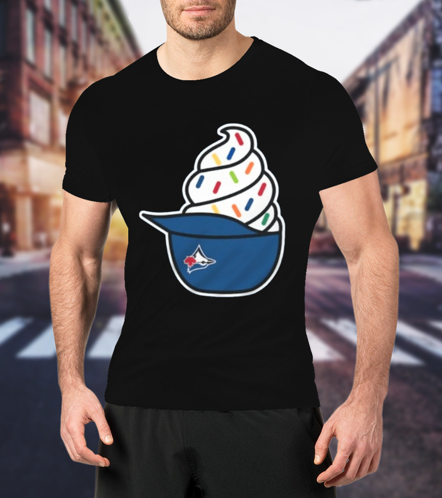 2026 Blue Jays Ice Cream Helmet Toronto Baseball Fan Cap Sundae T-Shirt