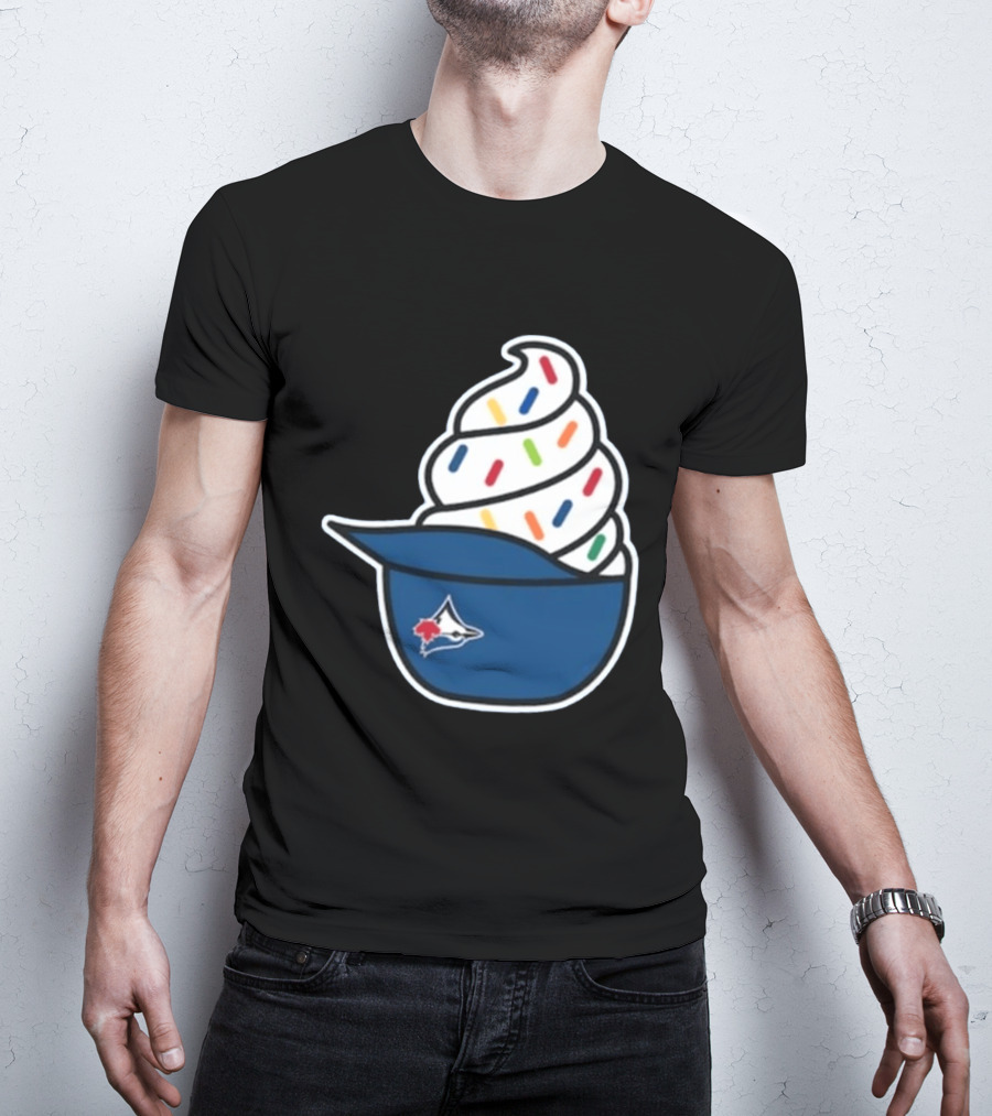 2026 Blue Jays Ice Cream Helmet Toronto Baseball Fan Cap Sundae T-Shirt