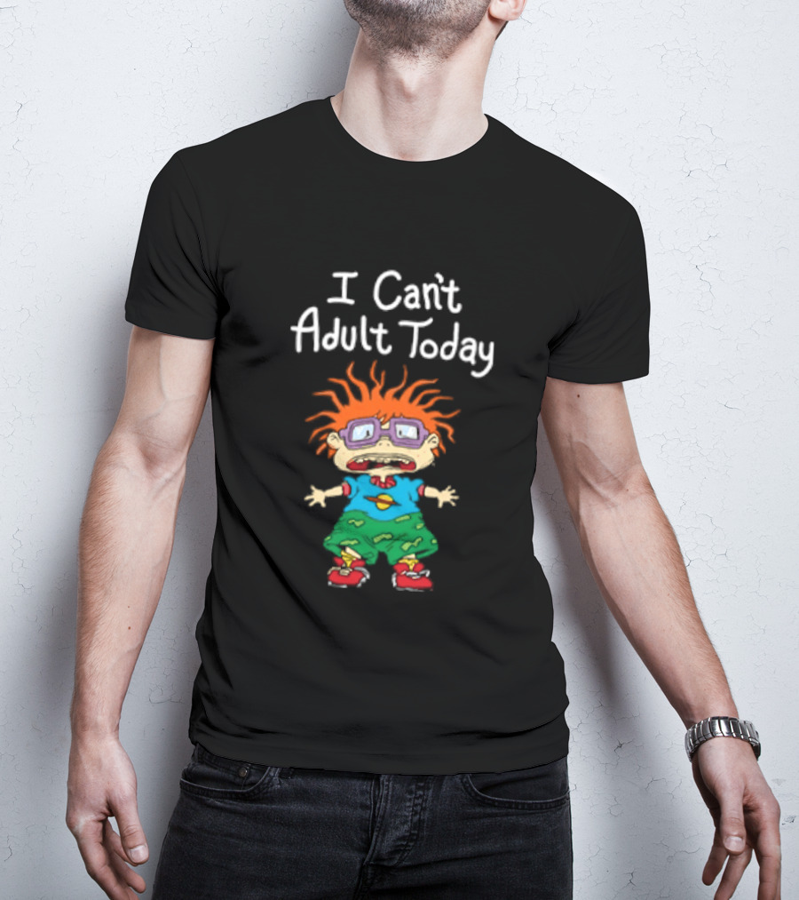Chuckie Finster I Can't Adult Today Rugrats Nostalgic Humor T-Shirt