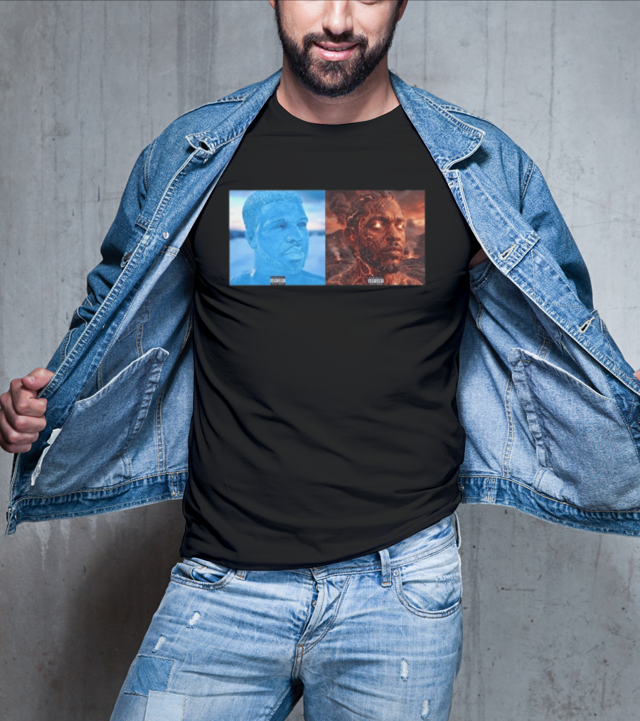 Drake Iceman Kendrick Lamar Fireman Album Cover Mashup T-Shirt