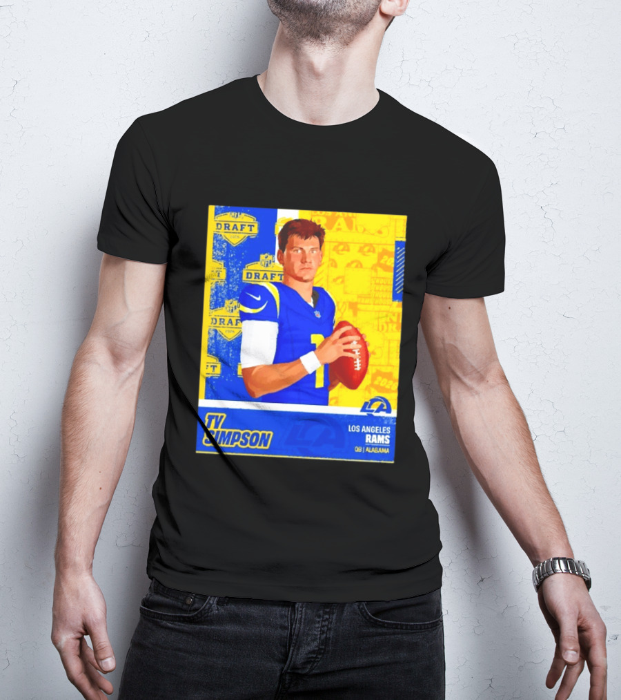 Ty Simpson Los Angeles Rams NFL Draft 2026 Quarterback Alabama T-Shirt