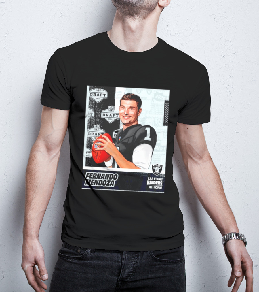 Fernando Mendoza Las Vegas Raiders 2026 Draft QB Indiana NFL T-Shirt