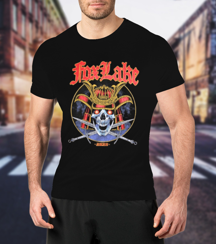 Fox Lake Samurai Skull 2026 Are You Ready To Die T-Shirt