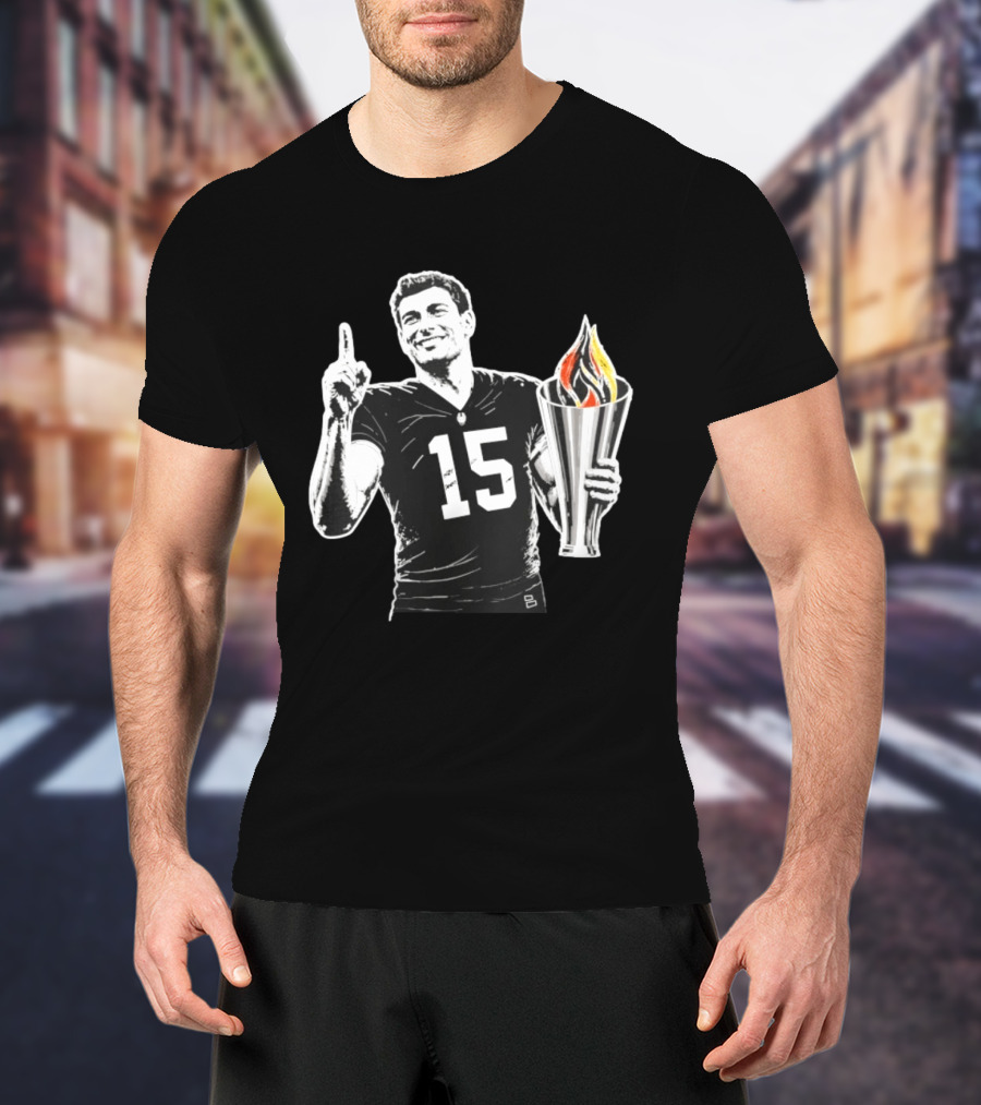 Las Vegas Torch Number 15 Football Player One Of 100 T-Shirt