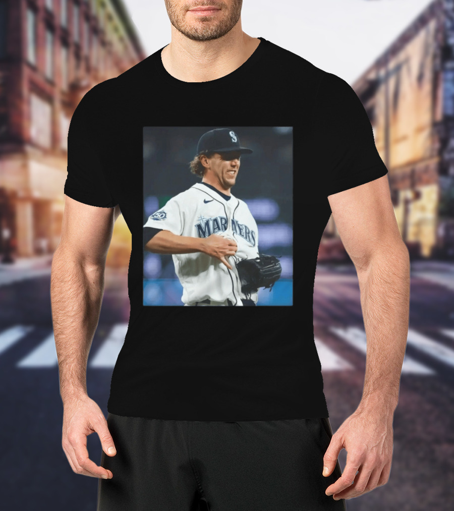 Mariners Baseball Nike Athlete Action Scene MLB T-Shirt