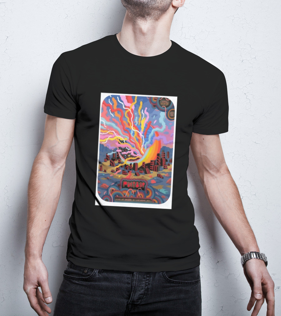 Phish Live At Sphere Las Vegas April 23 24 2026 Psychedelic Art Event T-Shirt