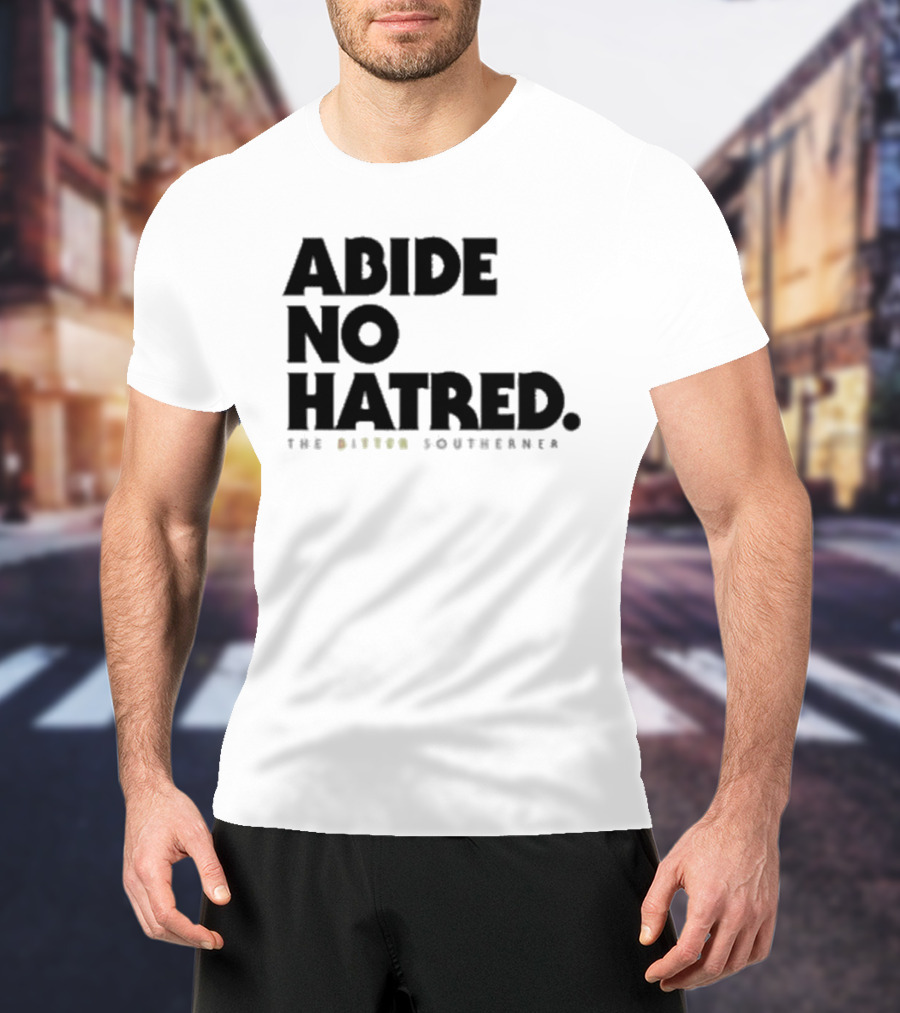 Abide No Hatred Top Button Souvenir T-Shirt