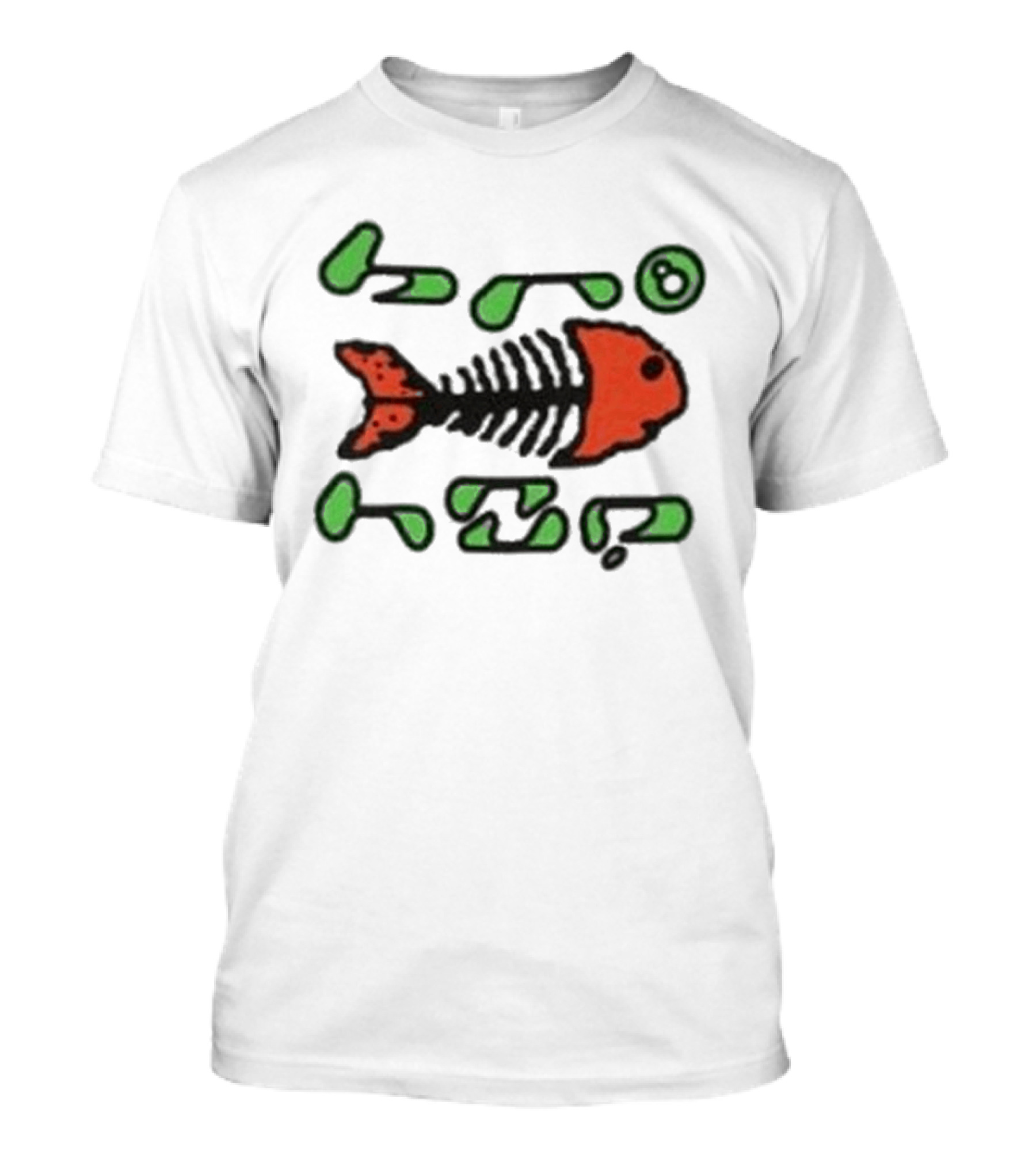 Bronze56k Fish Tech Forest Skeleton T-Shirt