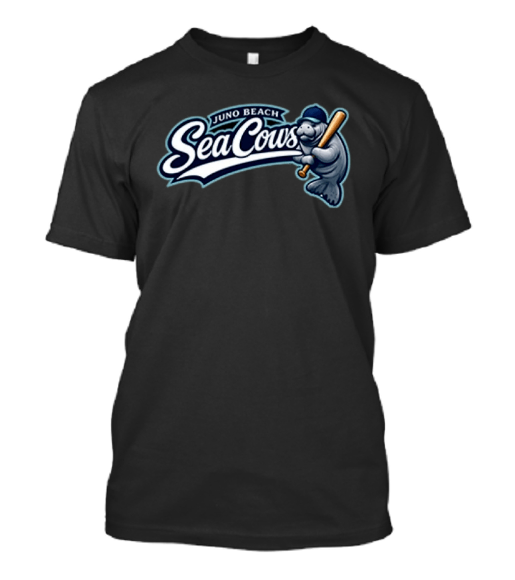 Juno Beach Sea Cows Baseball Manatee Team Sports Fan T-Shirt