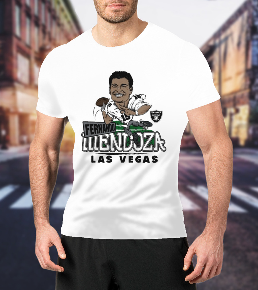 Las Vegas Raiders Fernando Mendoza Football Player T-Shirt