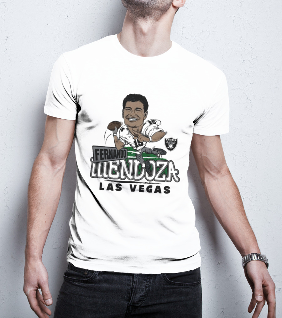 Las Vegas Raiders Fernando Mendoza Football Player T-Shirt