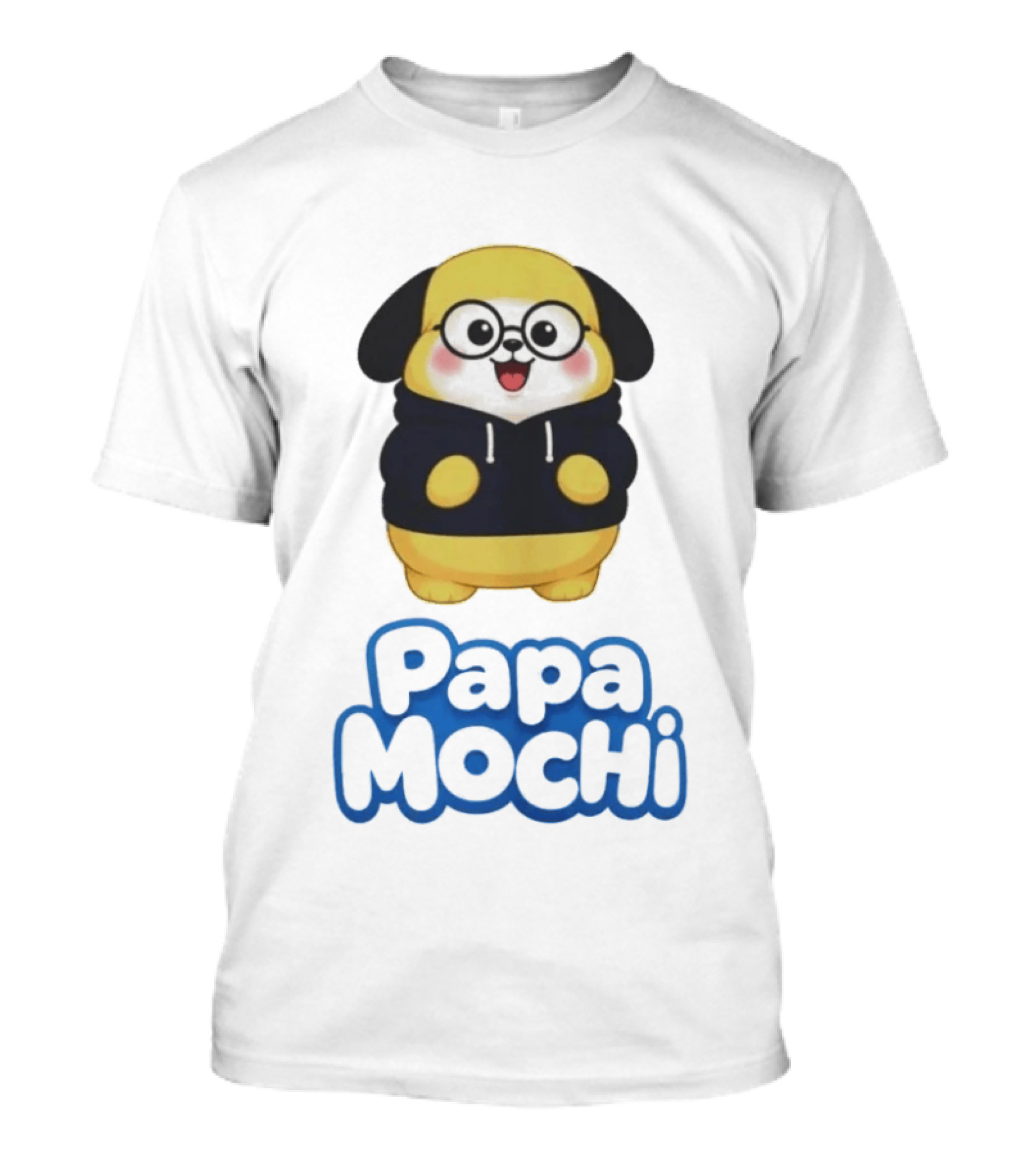 Papa Mochi Cute Character With Glasses T-Shirt