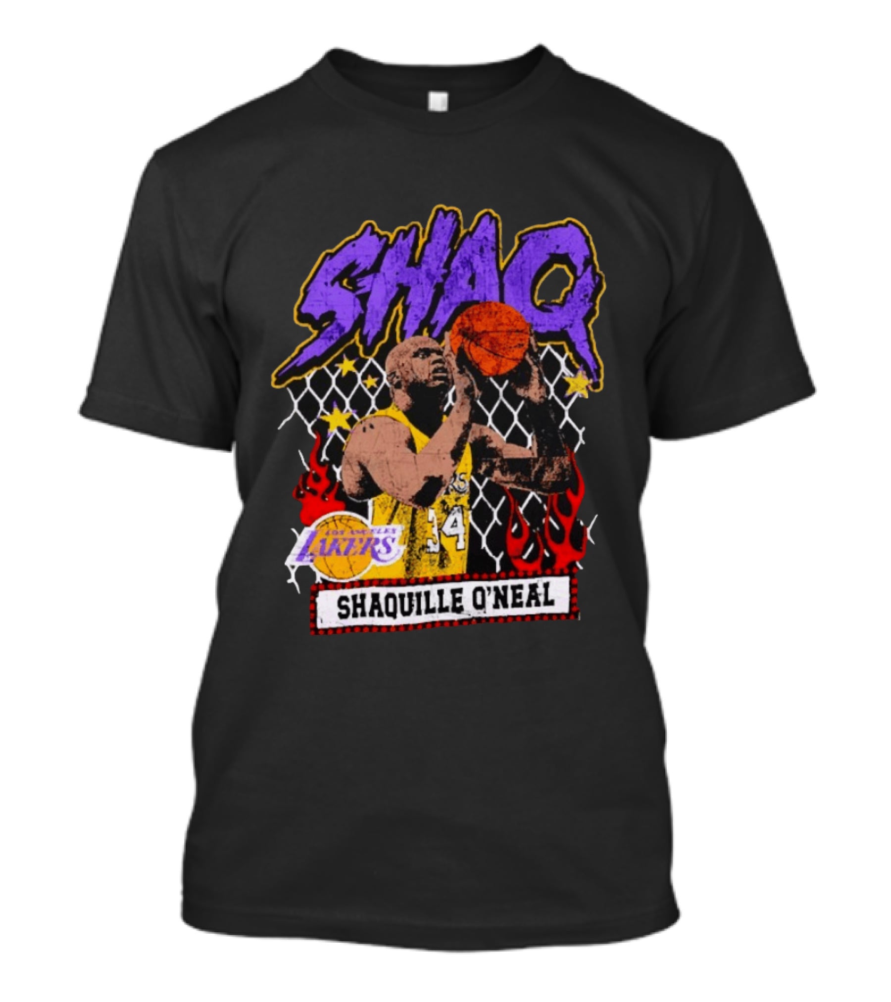 Shaquille O'Neal Shaq Los Angeles Lakers Basketball Icon 34 T-Shirt