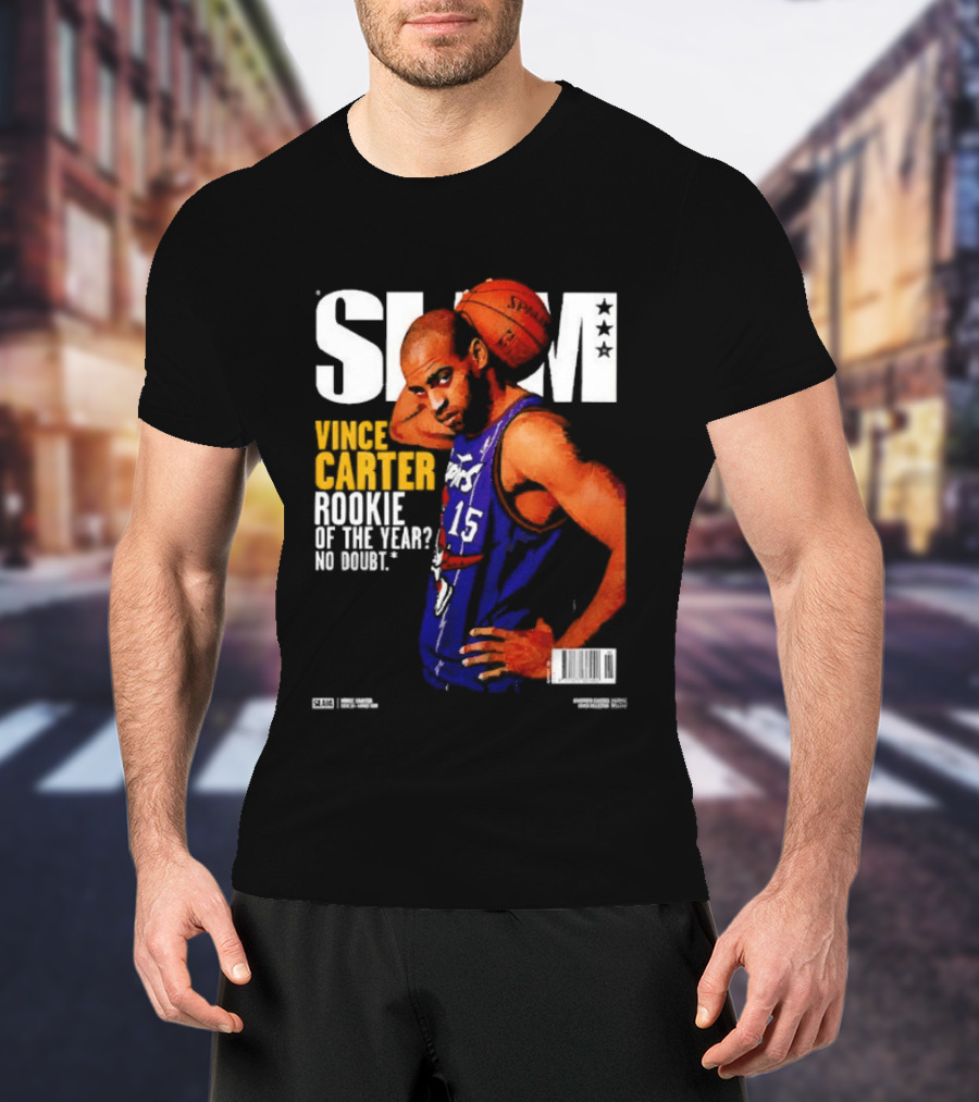 Slam Vince Carter Toronto Raptors Rookie Of The Year No Doubt T-Shirt